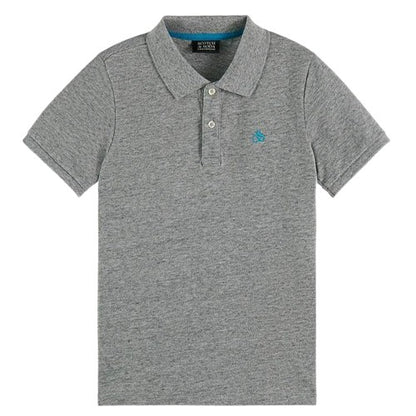 Scotch & Soda Boys S/S Polo _Grey 171190-0606