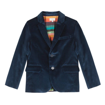 Paul Smith Jr Dark Teal Velvet Jacket 192 5P40532 Sports Jackets Paul Smith Jr Teal 12 