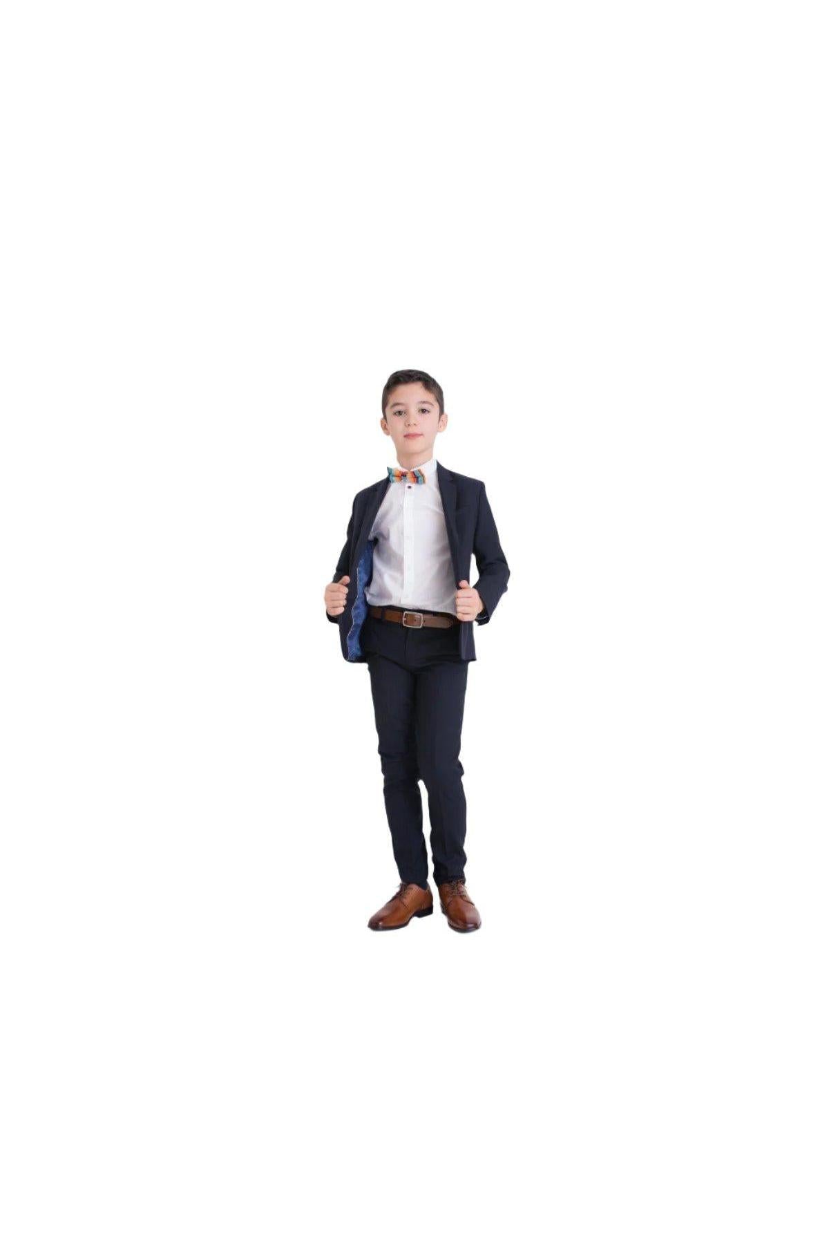 Paul Smith Jr Navy Wool Slim Suit-NorthBoys