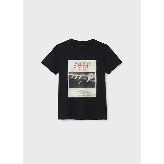 Nukutavake Boys T-Shirt w/Surf Graphic _Black 6004-43
