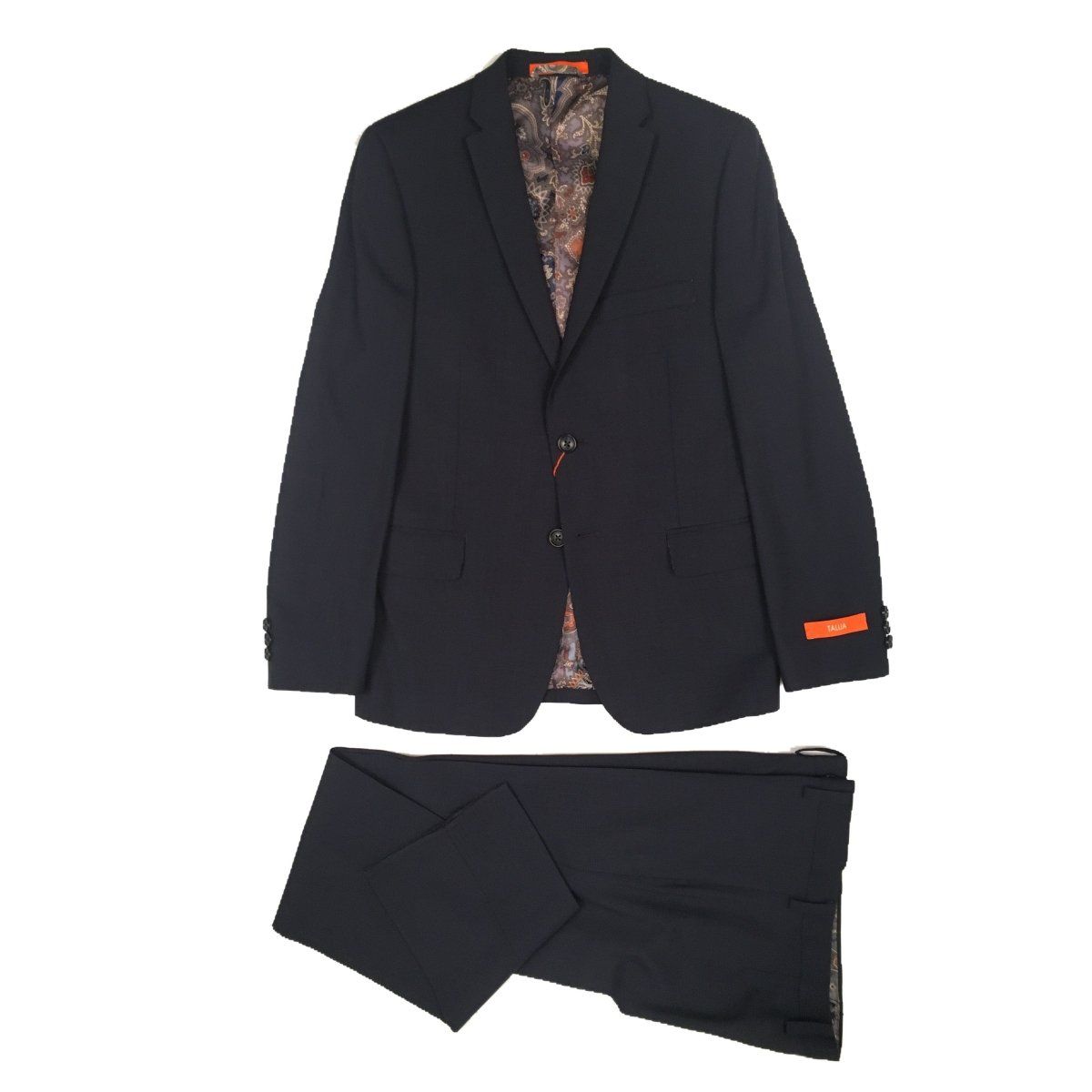 Tallia Boys Skinny Blue Plaid Wool Suit Z0052 - NorthBoys