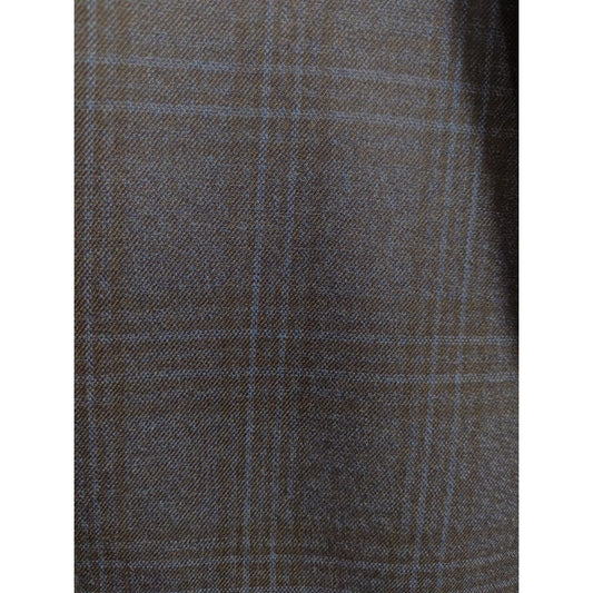 T.O. Collection Boys Classic Dark Blue Plaid Suit 3720-1C Suits (Boys) T.O. Collection 
