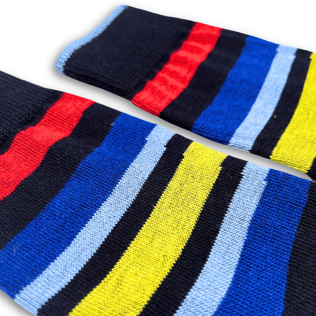 Vannucci Boys Striped Blue/Yellow Socks _SS1210 - NorthBoys