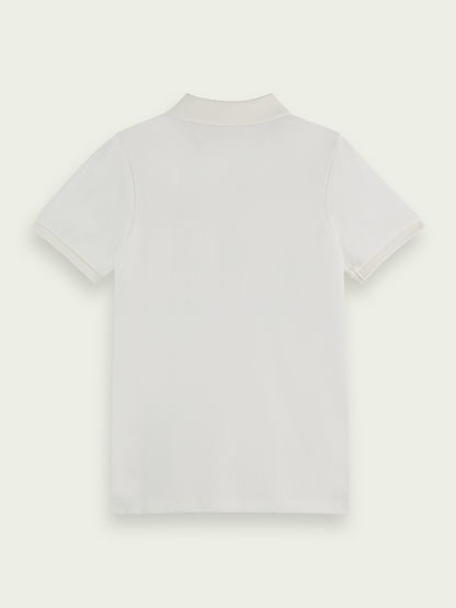 Scotch & Soda Boys Classic S/S Polo _White 167713-0001