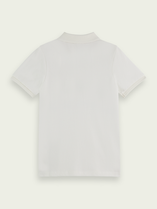 Scotch & Soda Boys Classic S/S Polo _White 167713-0001